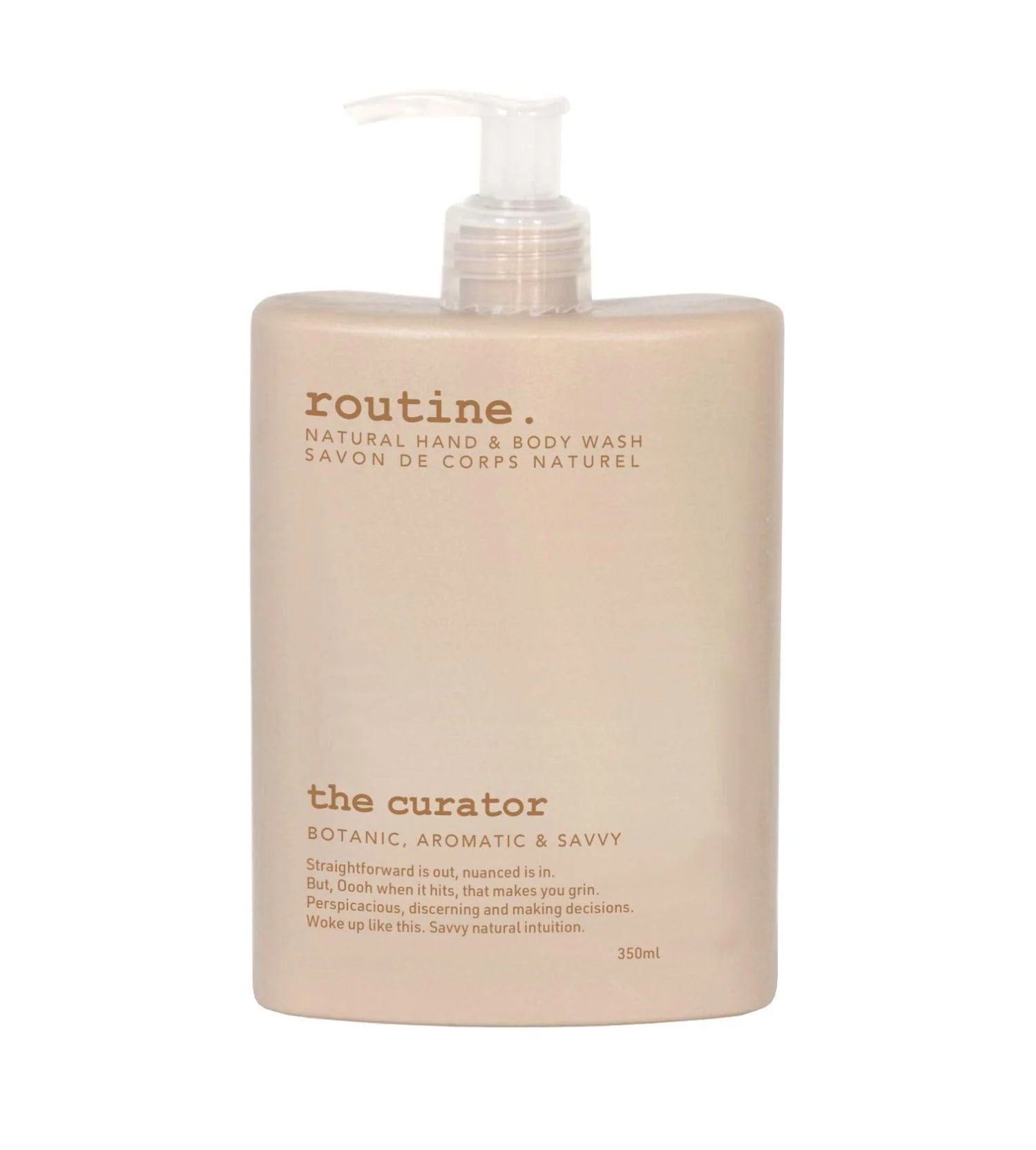 Routine | The Curator Natural Hand & Body Wash