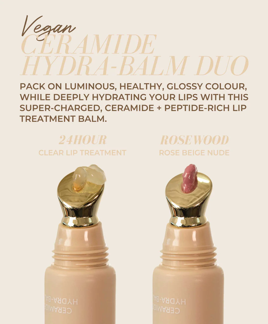 Ceramide Hydra-Balm Duo | 24Hour + Rosewood