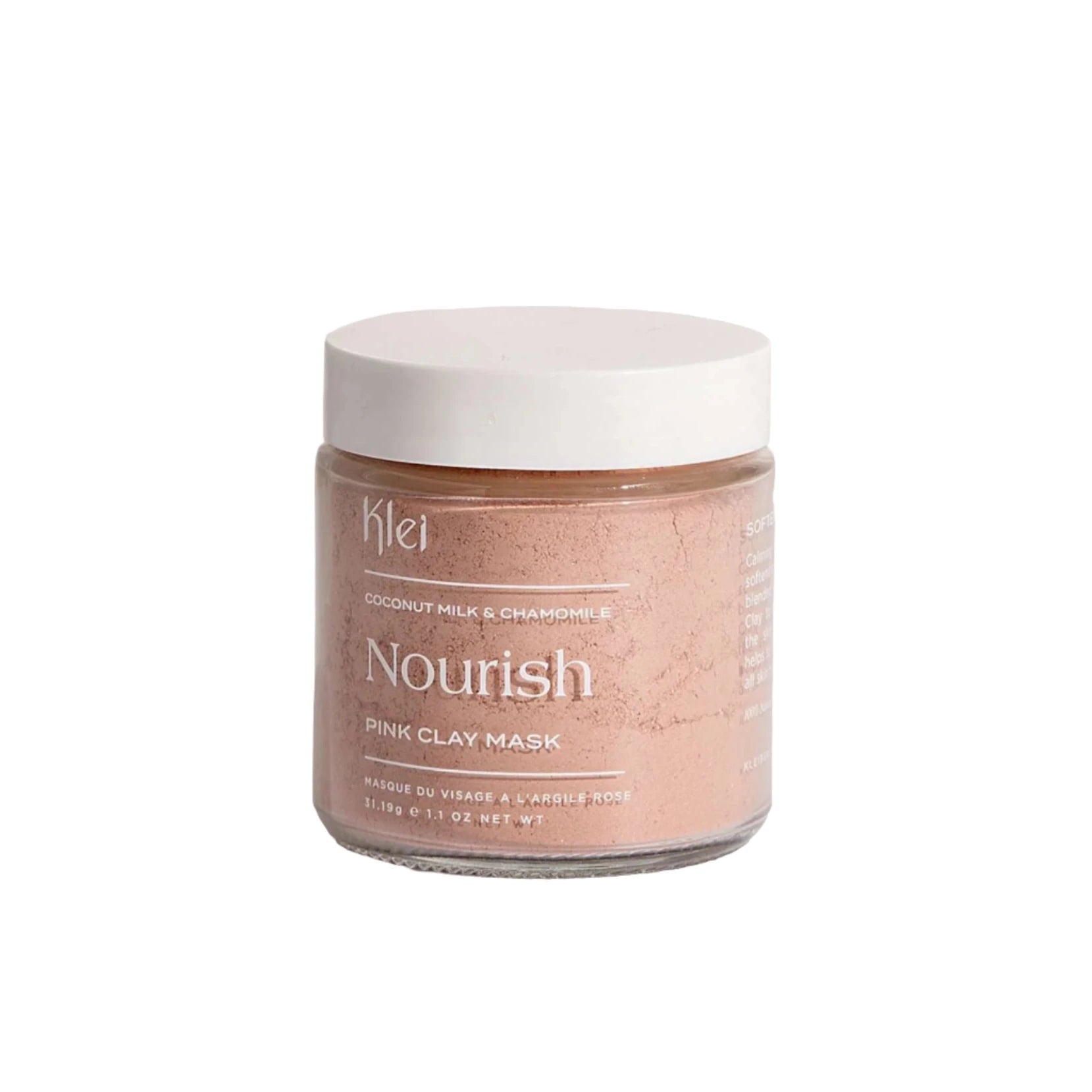 KLEI Beauty | NOURISH Coconut Milk & Chamomile Pink Clay Mask