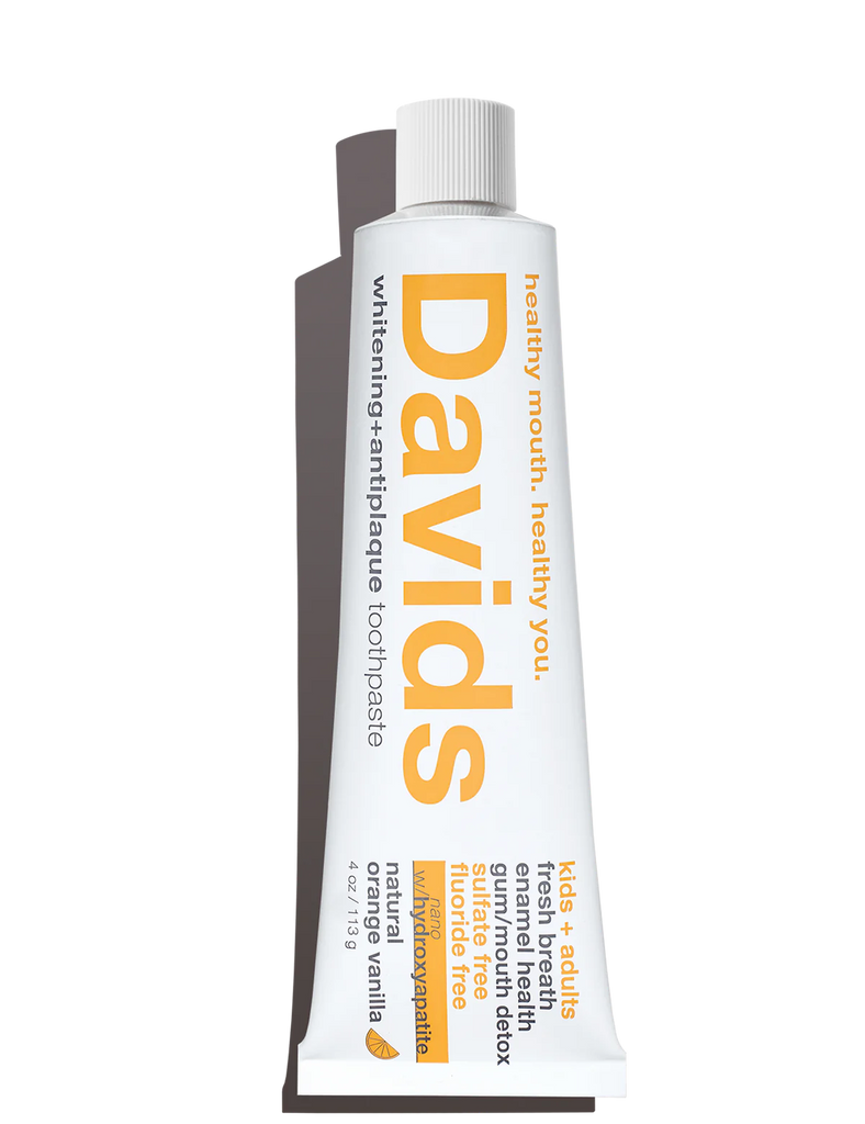 Davids | Kids + Adults Nano-Hydroxyapatite Premium Toothpaste • Orange Vanilla