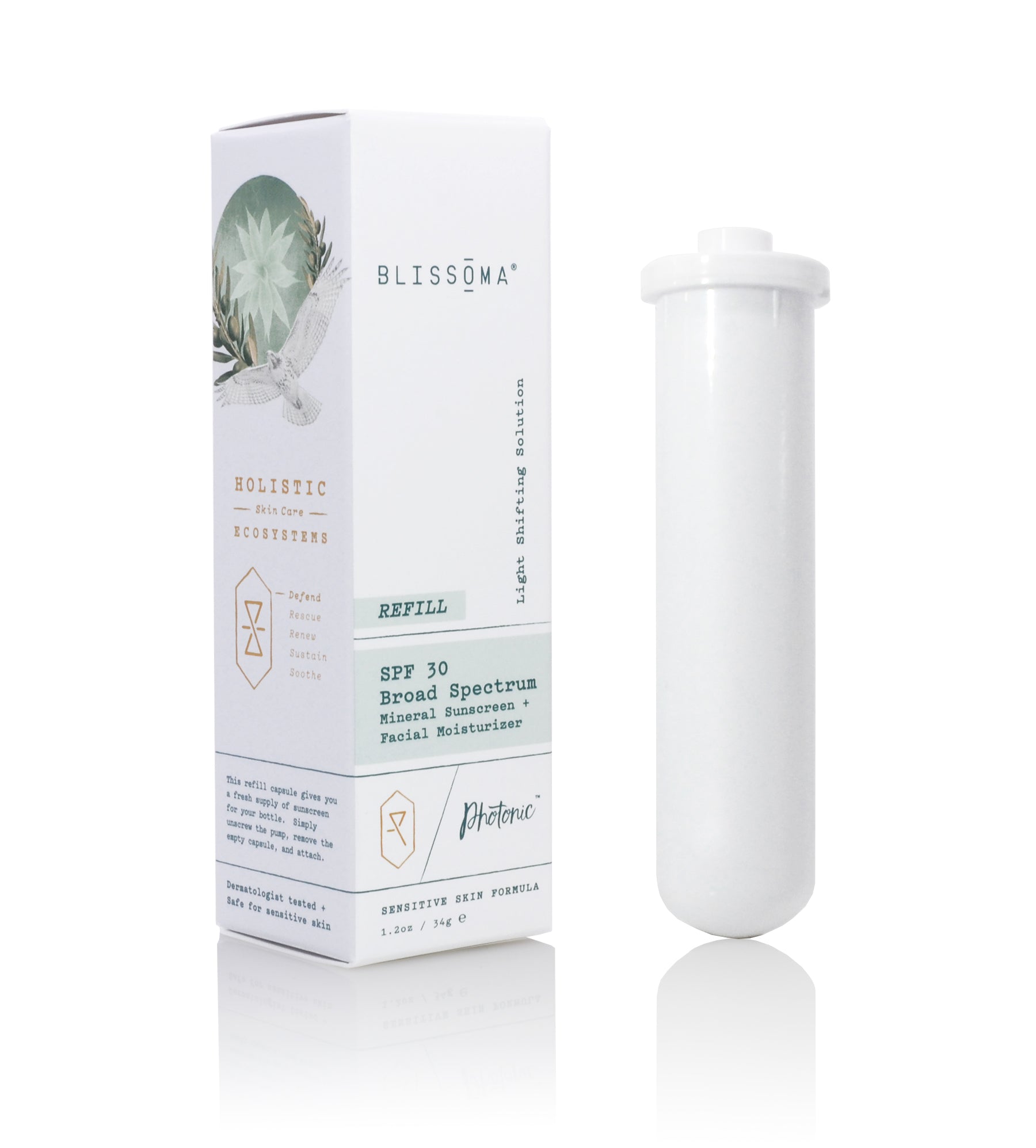 Blissoma | Photonic SPF 30 Light Shifting Solution Mineral Sunscreen + Moisturizer