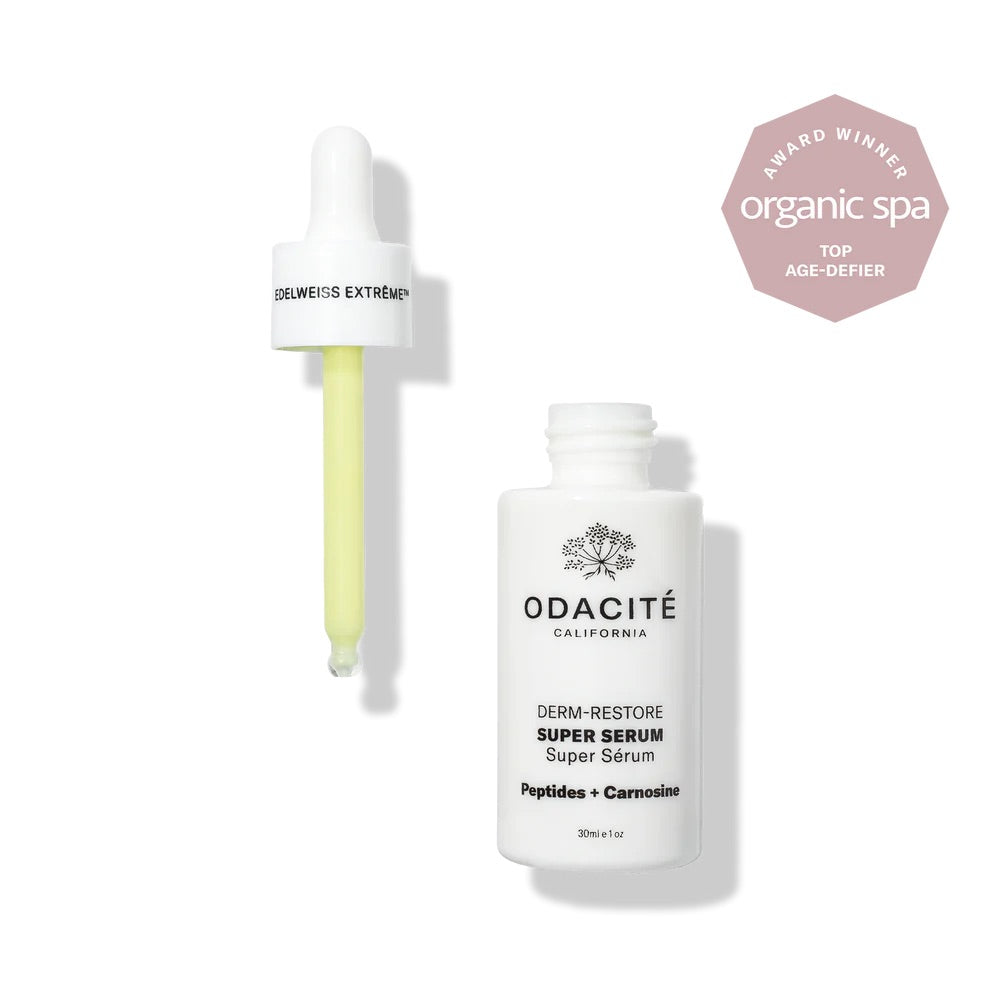 Odacité Skincare | Edelweiss Extrême® Derm-Restore Super Serum | Peptides + Carnosine