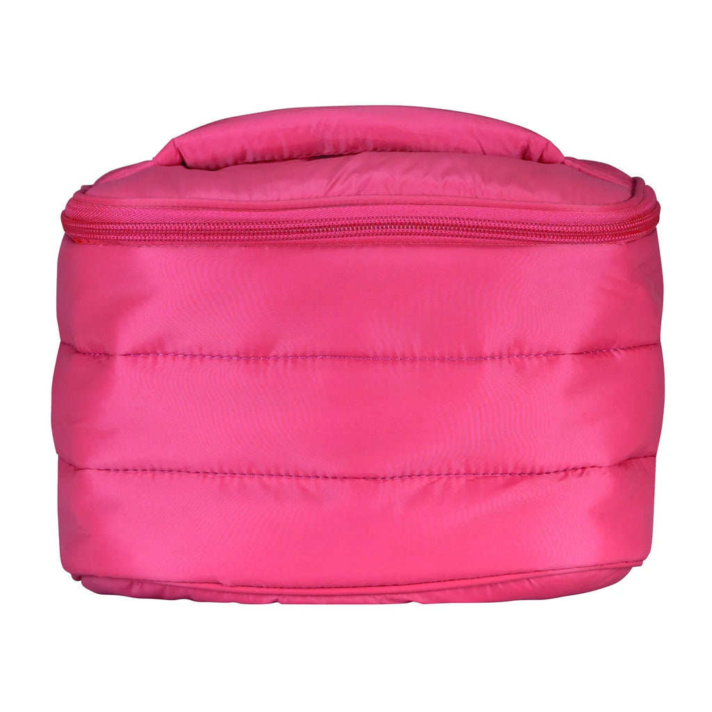 Living Libations | Puffer Train Case Peony Pink