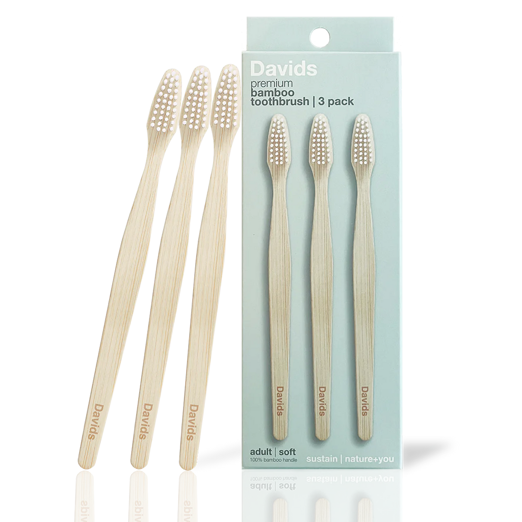 Davids | Premium Bamboo Toothbrush 3 Pack
