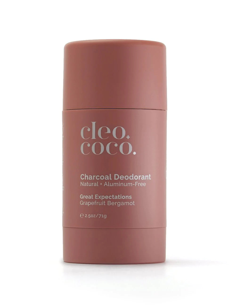 CLE0+COCO | CHARCOAL DEODORANT Great Expectations Grapefruit Bergamot